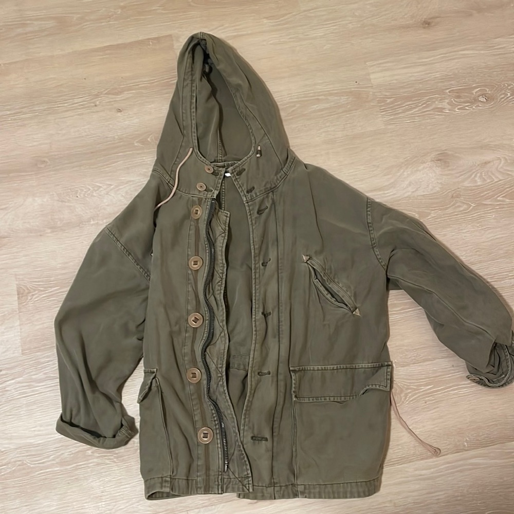Free People Cargo Jacket size S oversized